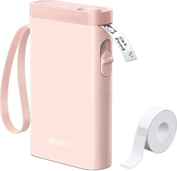 Printer etiketa termik Nelko P21, Bluetooth, 1200 mAh, Rozë - 3