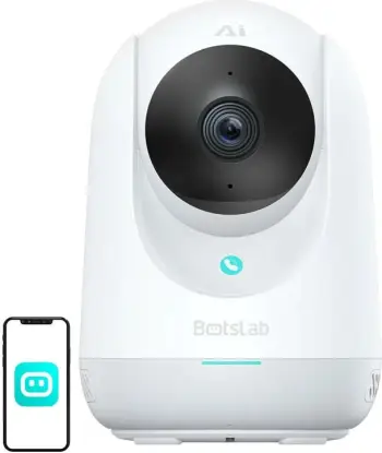 Kamerë sigurie e brendshme Botslab 2C Pro C222, 5MP, WiFi, rrotulluese, e bardhë