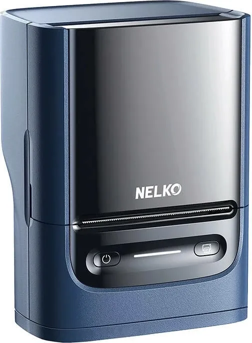 Printer etiketa termik Nelko PM220, Bluetooth, 1200 mAh, Kaltër - 2