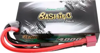 Bateri LiPo Gens ace G-Tech 4000mAh 2S2P 7.4V 60C, e zezë