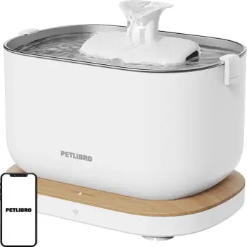 Shpërndarës uji për mace Petlibro Dockstream, 2.5L, me aplikacion, i bardhë