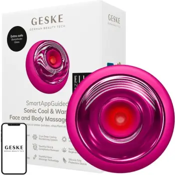 Masazhator sonic Geske GK000699MG01 për fytyrë dhe trup, 9në1, magenta