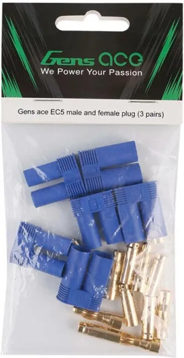 Set konektorë EC5 mashkull & femër Gens ace GEAEC53, 3 palë, Blu - 3