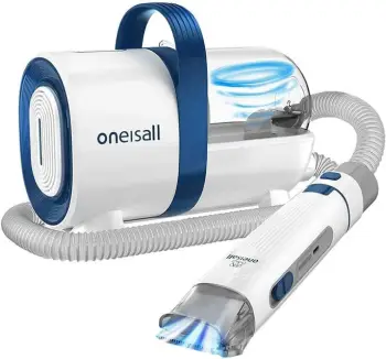 Set për kujdes të qimeve të kafshëve Oneisall LM2, 1.5L, bardhë/blu