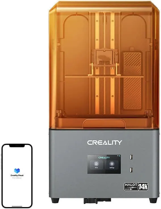 Printer 3D resin Creality Halot Mage S, ekran 10.1" 14K, nivelim automatik, gri - 1