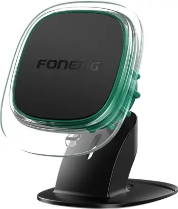 Mbajtës magnetik për telefon Foneng CP103, për kokpit makine, Gjelbër
