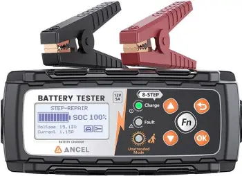 Testues dhe karikues baterie Ancel BT521 2-në-1, për makina, IP65