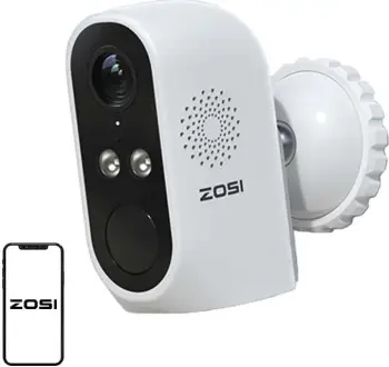 Kamerë IP e jashtme ZOSI C1Pro me WiFi, 3MP, panel diellor, IP66
