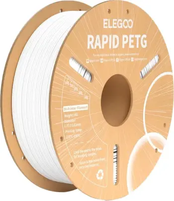 Filament PETG Elegoo Rapid 50.203.0217, i bardhë, 1 kg