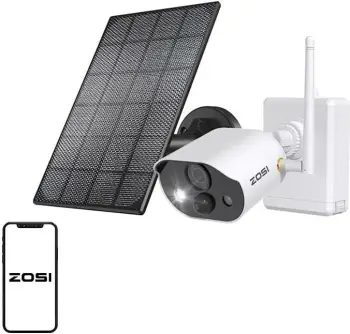 Kamerë IP e jashtme ZOSI C306Pro me panel diellor, WiFi, 3MP, IP66