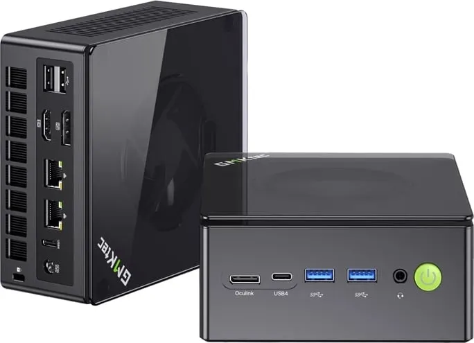 Kasë mini PC GMKtec K8 Plus, Ryzen 7 8845HS, 32GB RAM, 1TB SSD, Windows 11 Pro, e zezë - 2