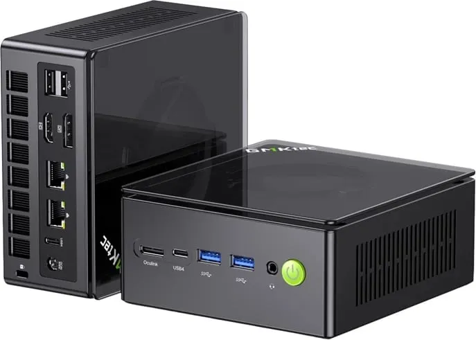 Kasë mini PC GMKtec K8 Plus, Ryzen 7 8845HS, 32GB RAM, 1TB SSD, Windows 11 Pro, e zezë - 3