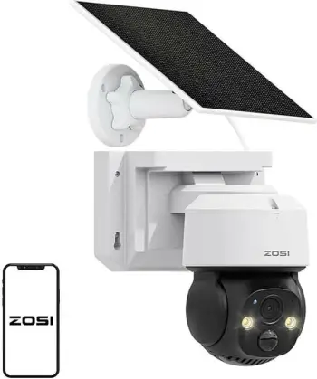 Kamerë IP e jashtme ZOSI C2914 me panel diellor, 4MP, WiFi, IP66