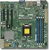 Pllakë amë Super Micro X11SSH-F, micro ATX, Socket 1151, 4 slote RAM, 2x LAN, jeshile
