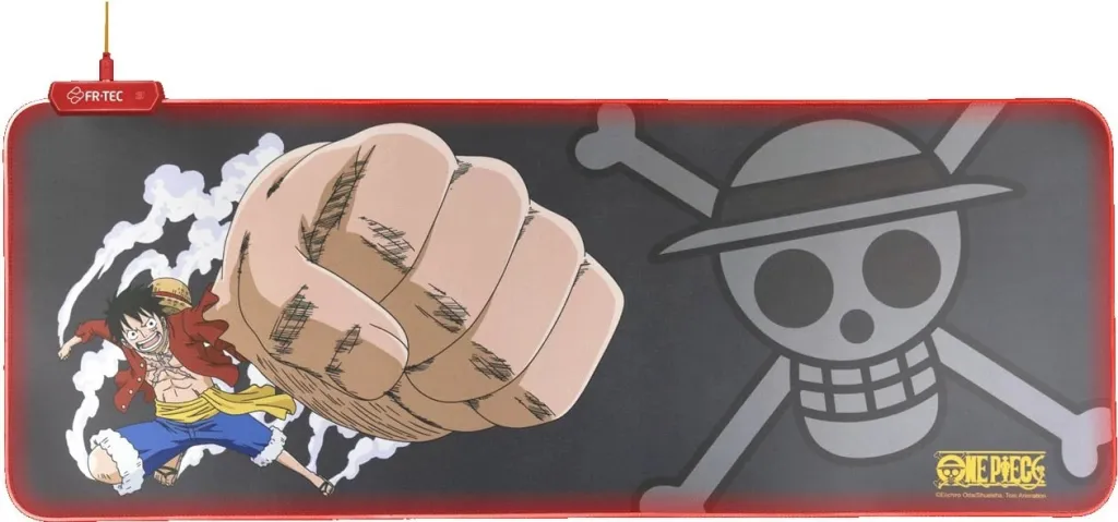 Mauspad Blade One Piece Luffy gaming, i zi me të kuqe - 1