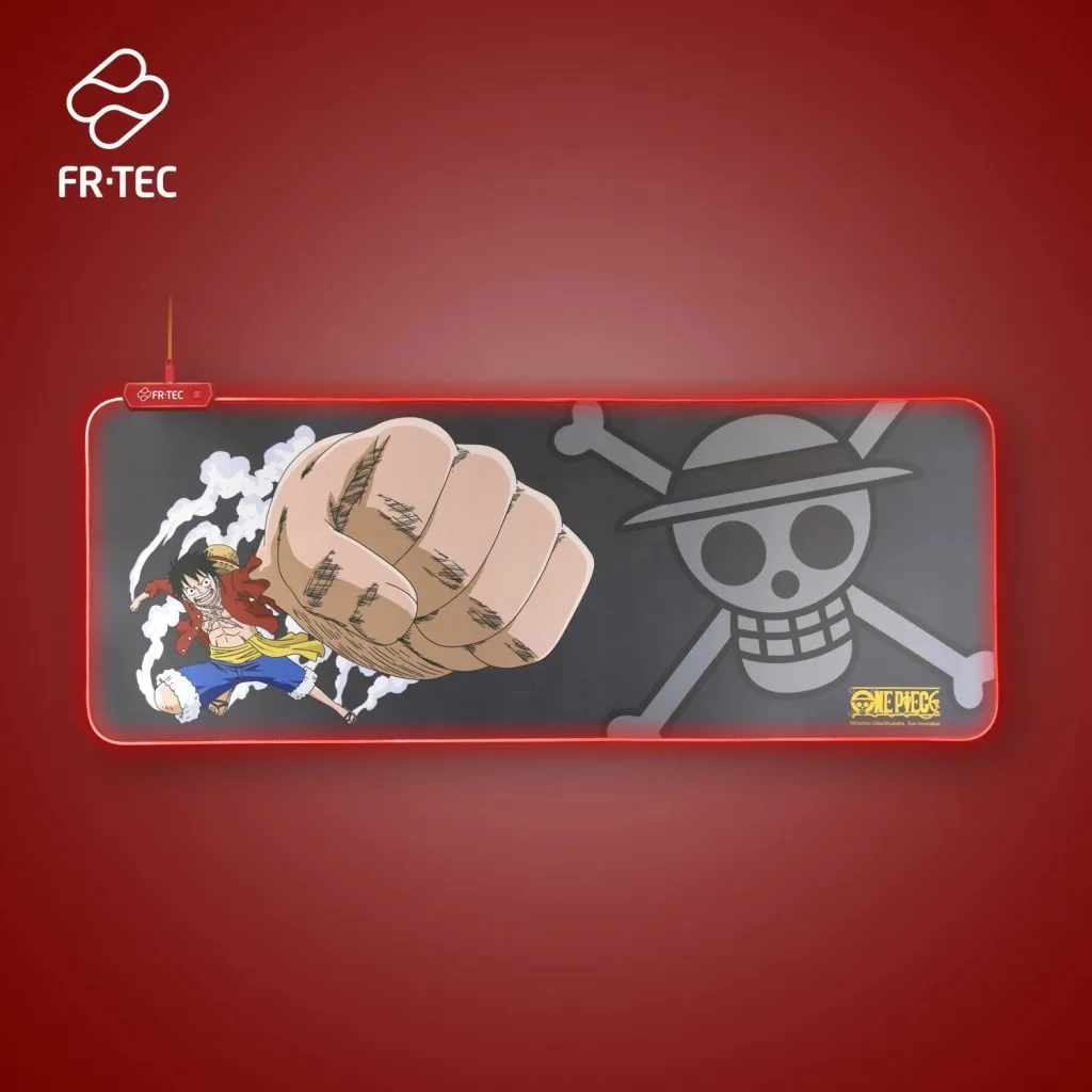 Mauspad Blade One Piece Luffy gaming, i zi me të kuqe - 2