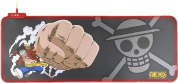 Mauspad Blade One Piece Luffy gaming, i zi me të kuqe