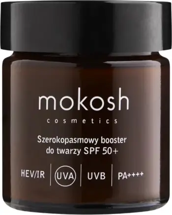 Booster për fytyrë për femra Mokosh Broad Spectrum Face Booster SPF50+ Aloe, 30ml