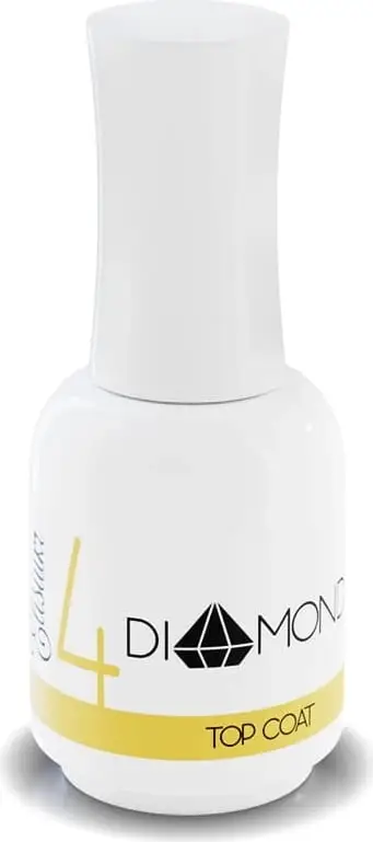Top Coat për thonj Elisium Diamond Liquid Gloss për Titanium Manicure 4, 15ml