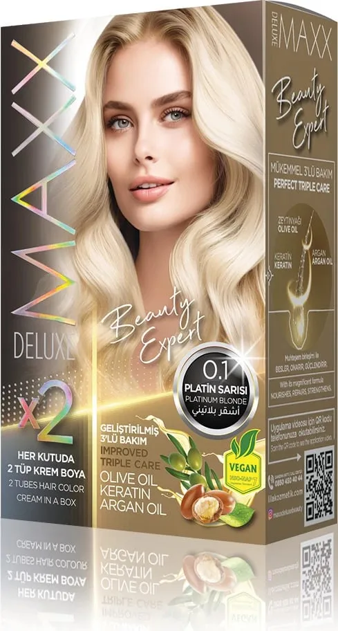 Ngjyrë për flokë B.Expert 0.1 Platinum Blonde, 2 x 50 ml - 1