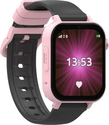 Smartwatch KIDI KiDiZ Connect për fëmijë, 4G LTE, GPS, 700 mAh, Rozë