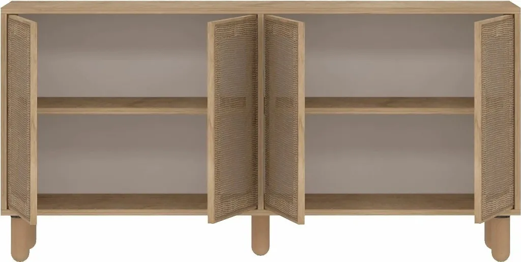 Konsol Leıla, ngjyrë Sapphire Oak, Skye Decor - 5