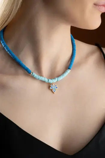 Varëse qafe Jumeon, ngjyrë baby blue dhe blu, B235518