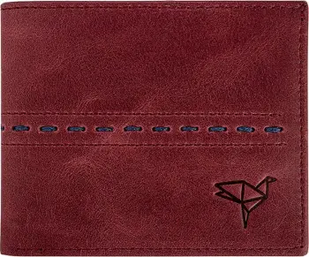 Portofol për burra, Zoozie Bags, Altadena, ngjyrë e kuqe e errët