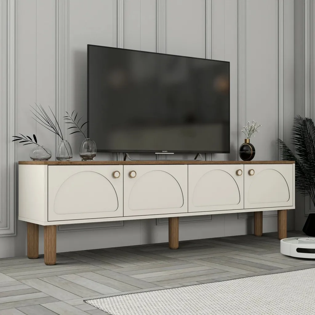 Komodë TV, ngjyrë krem, Skye Decor, Bohem 851 - 2