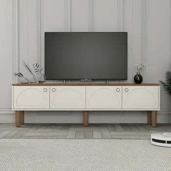 Komodë TV, ngjyrë krem, Skye Decor, Bohem 851