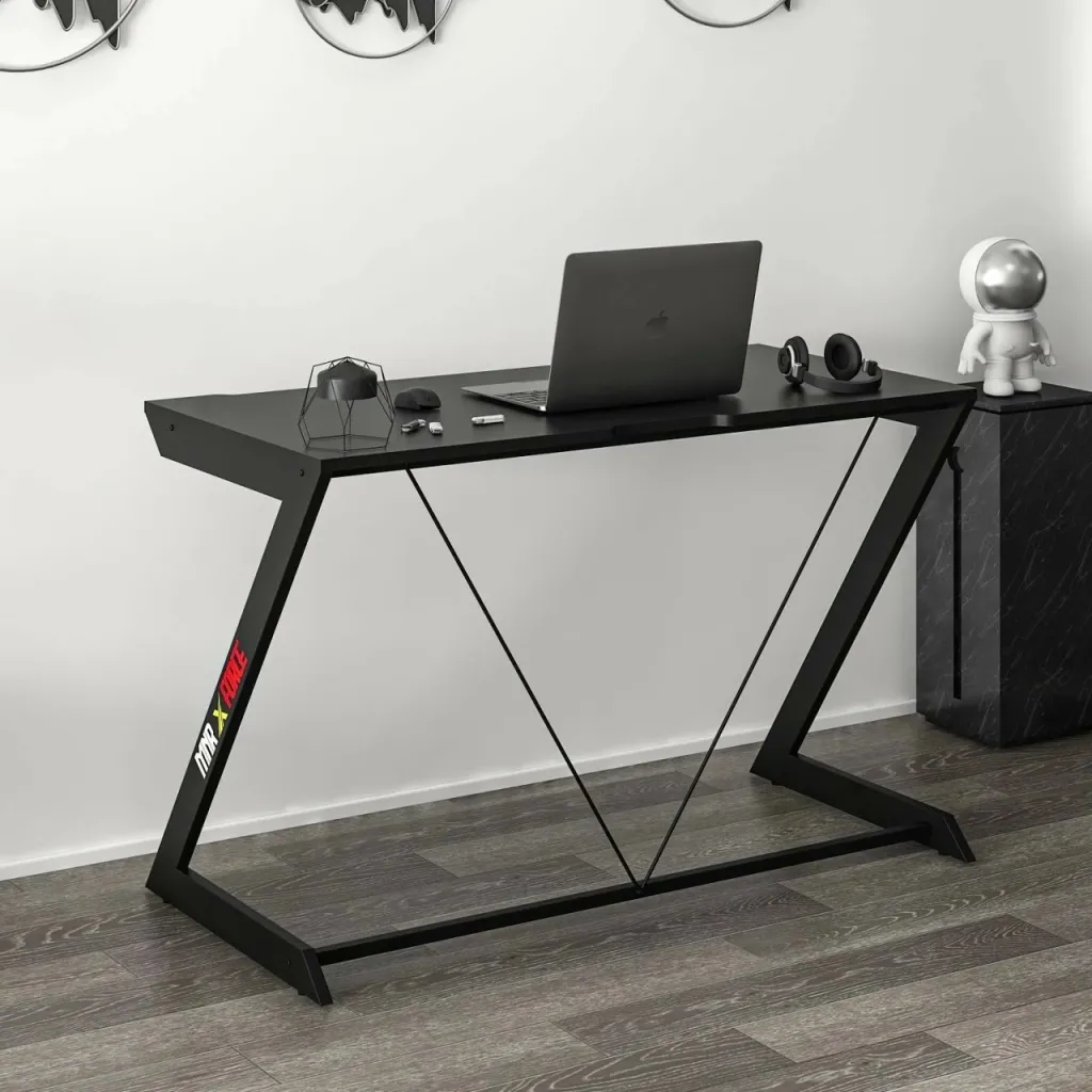 Tavolinë gaming Skye Decor, e zezë - 7