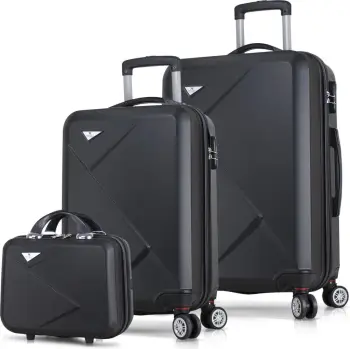 Set valixhesh (3 copë), Zoozie Bags, 1482, ngjyrë e zezë