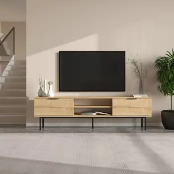 Komodë TV Skye Decor, ngjyrë lis safir, Paul
