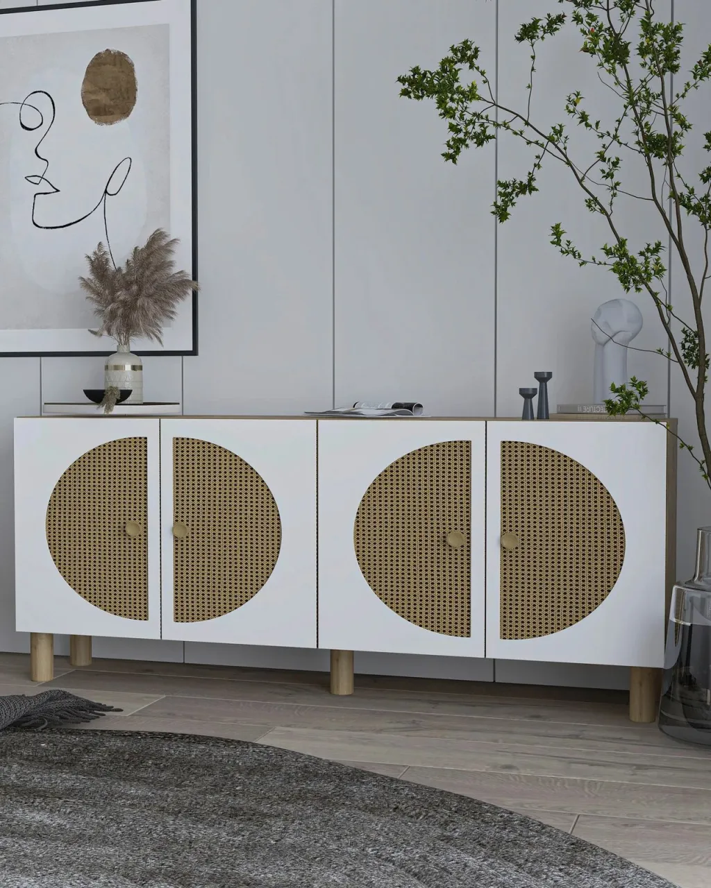 Konsol Skye Decor, lisi Sapphire, Hazeran - 2