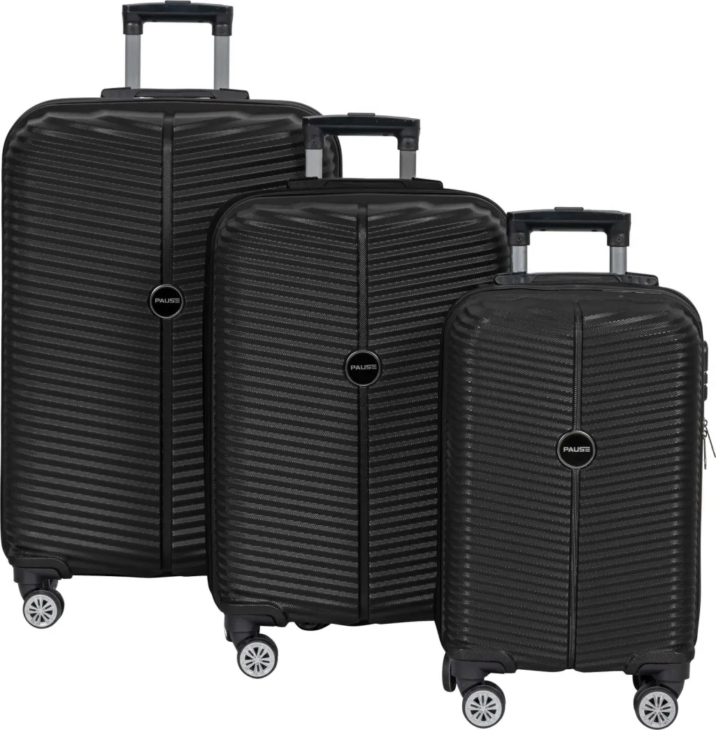 Set valixhesh (3 copë), Zoozie Bags, PS 02, e zezë - 1