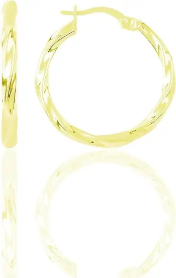 Vathë rrethor prej argjendi, ngjyrë ari, Jumeon, SGTL12288, 23mm