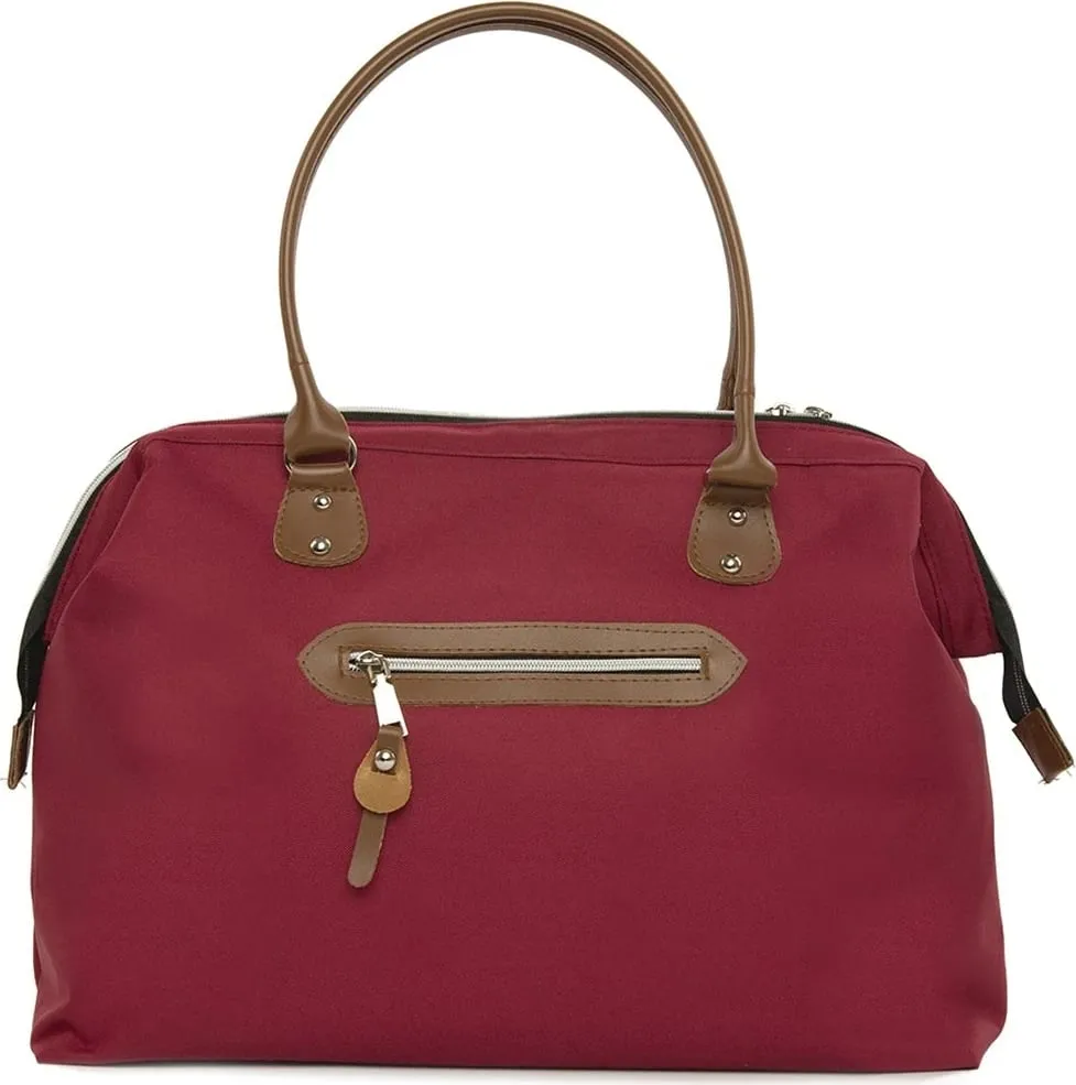 Çantë dore e madhe, ngjyrë e kuqe e errët, Zoozie Bags, 'Cocker Life' - 4