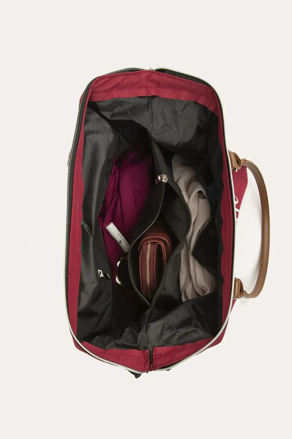 Çantë dore e madhe, ngjyrë e kuqe e errët, Zoozie Bags, 'Cocker Life' - 5