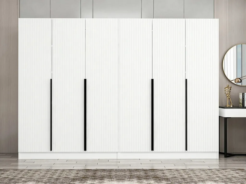Dollap Skye Decor, Kale Plus - 7787, i bardhë, 270x210x52cm - 2