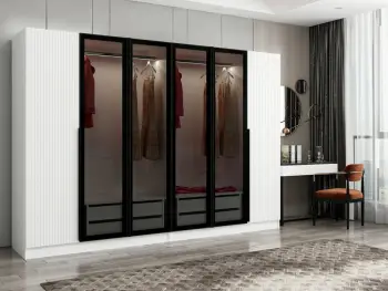 Dollap garderobe Skye Decor, Kale Plus, fume, 270x210x52cm