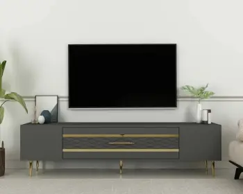 Komodë TV Skye Decor, anthracite, ari, Dekolp2