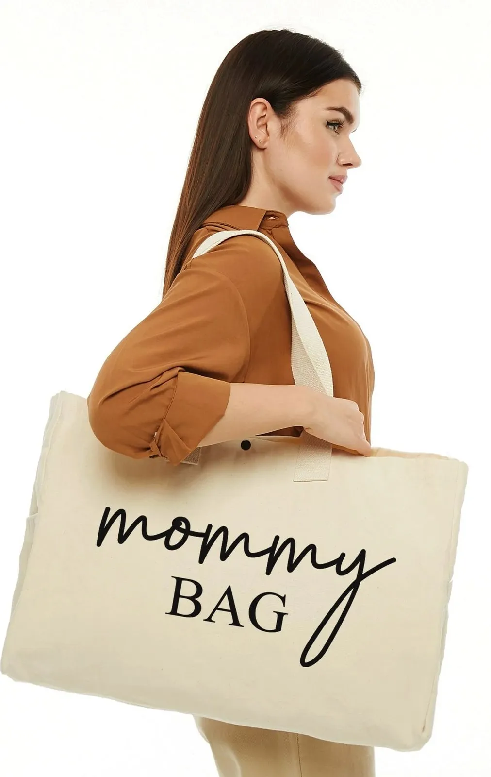 Çantë tote Zoozie Bags, krem, 2204 - 3