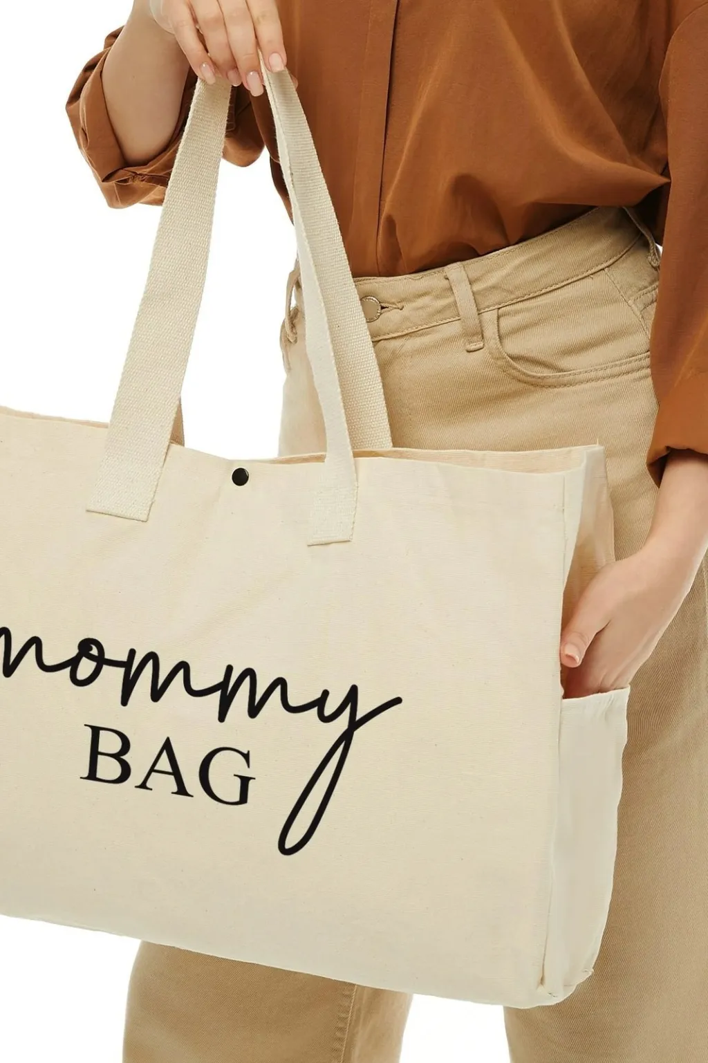 Çantë tote Zoozie Bags, krem, 2204 - 5