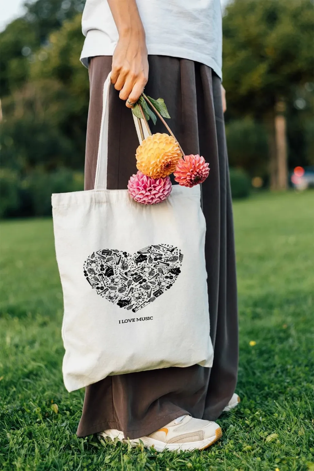 Tote bag Zoozie, model 12, shumëngjyrësh, 35x40cm - 2