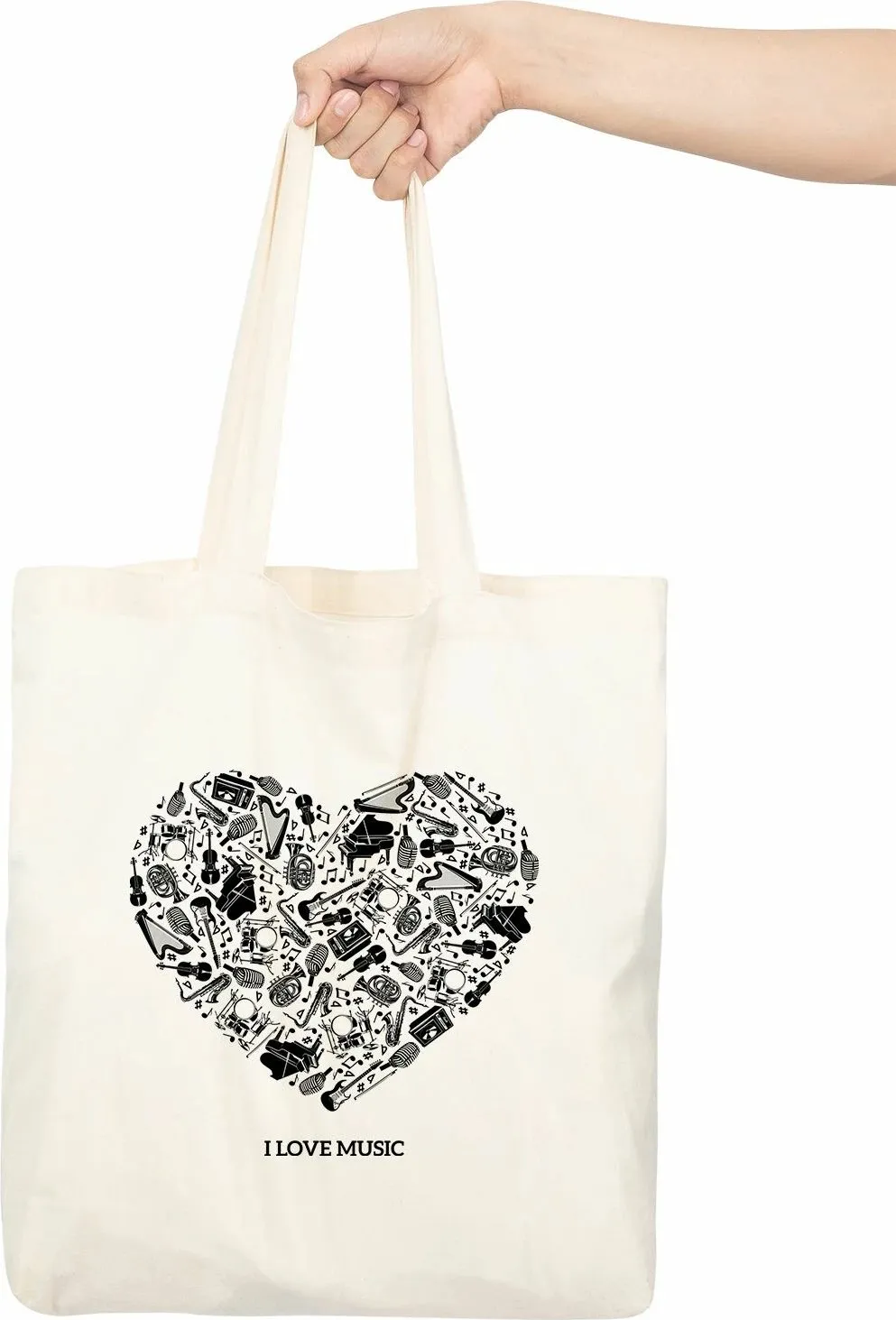 Tote bag Zoozie, model 12, shumëngjyrësh, 35x40cm - 4