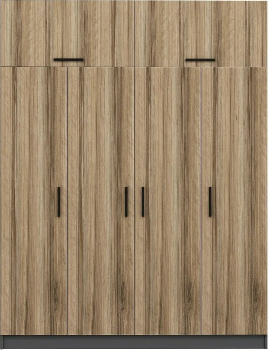 Dollap Skye Decor, ngjyrë dore, 180x235x52cm - 5