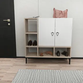 Konsol Skye Decor, platin e bardhë, Cordoba