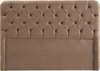 Taban krevati Skye Decor, material nubuck, kafe, 120x200