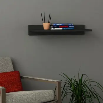 Raft muri Skye Decor, ngjyrë antracit, duz