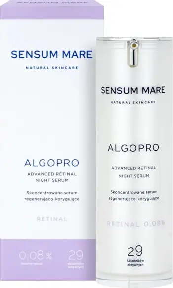 Serum rigjenerues dhe korrigjues për femra Sensum Mare Algopro 0.08% retinal, 30ml